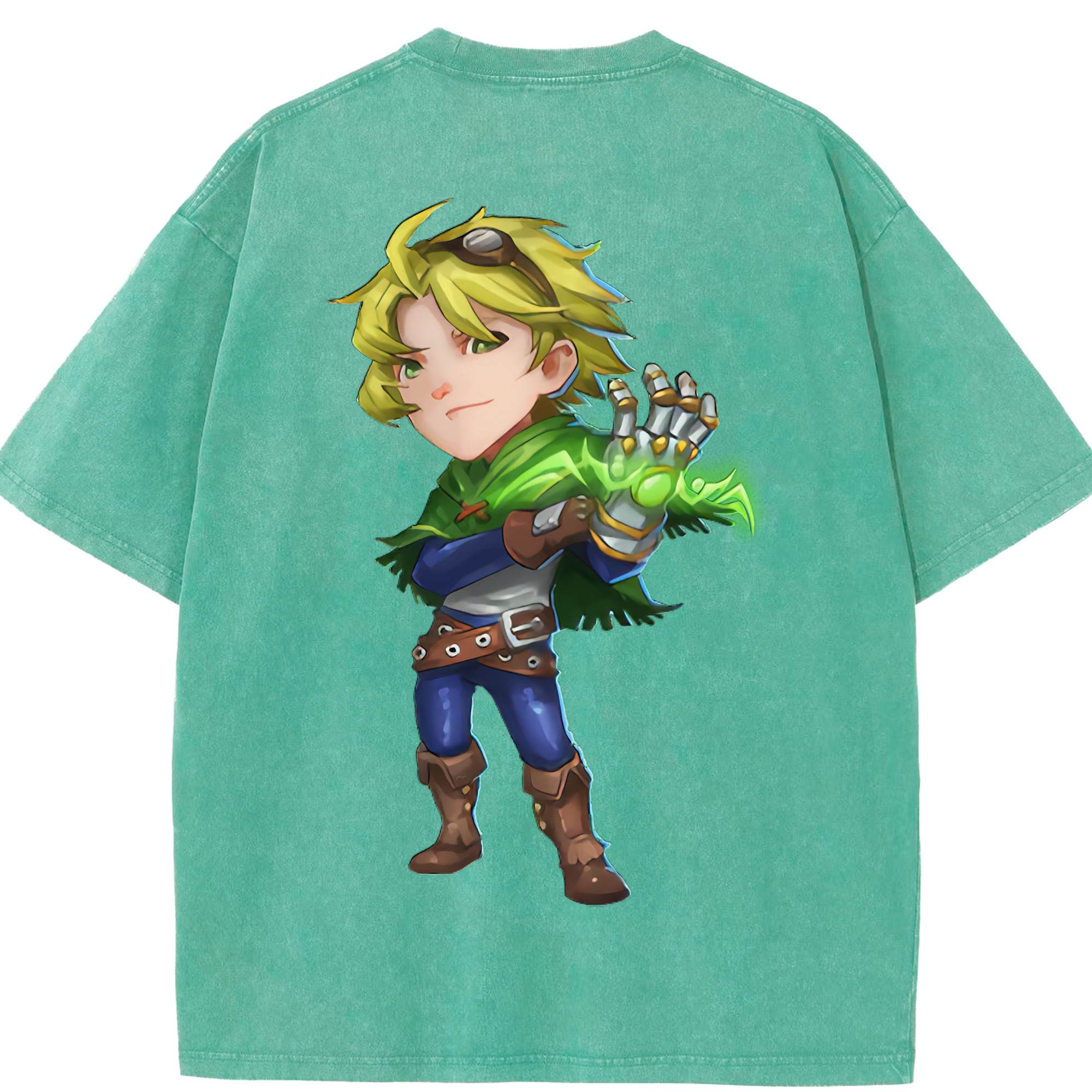 リーグ・オブ・レジェンド League of Legends LOL 綿100% ヴィンテージ風 半袖Tシャツ（背面プリント）